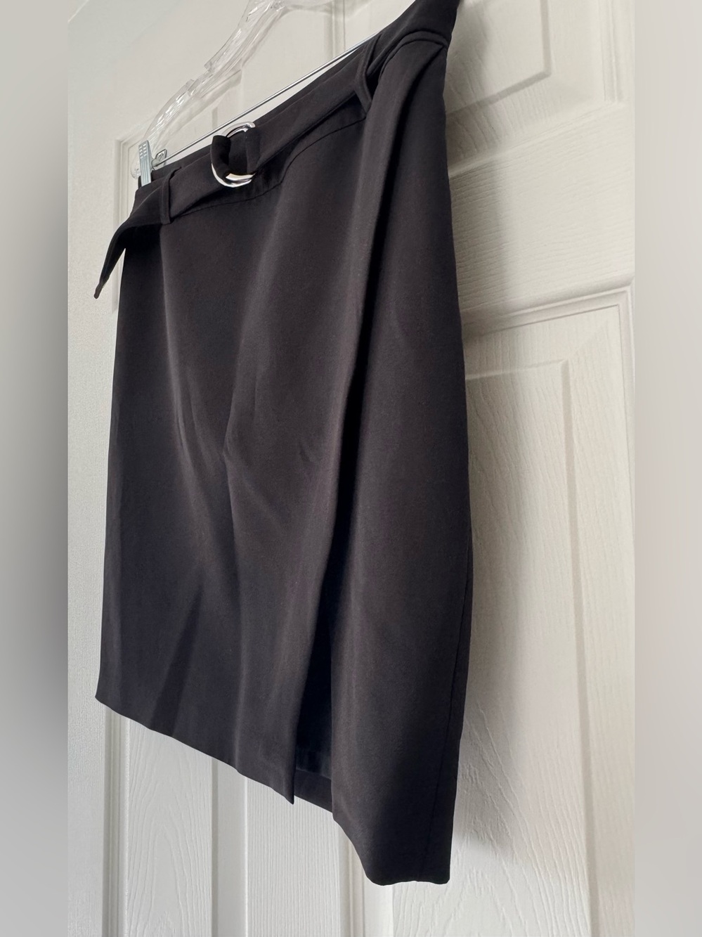 Express Black Pencil Skirt with D-Ring Belt